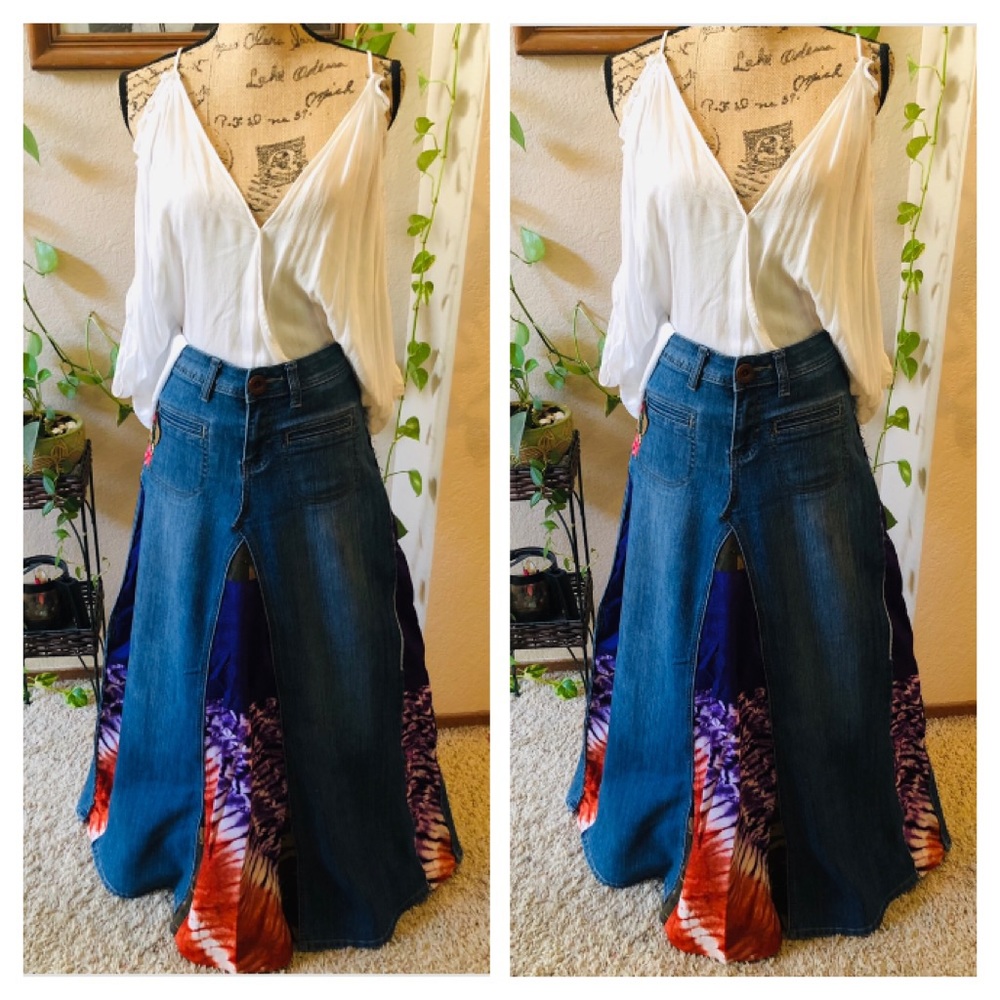 Custom Full 🔥Jean Skirt 💕